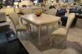 Стол обеденный Флетчер-W раскладной (Белая, классика, Массив дерева)